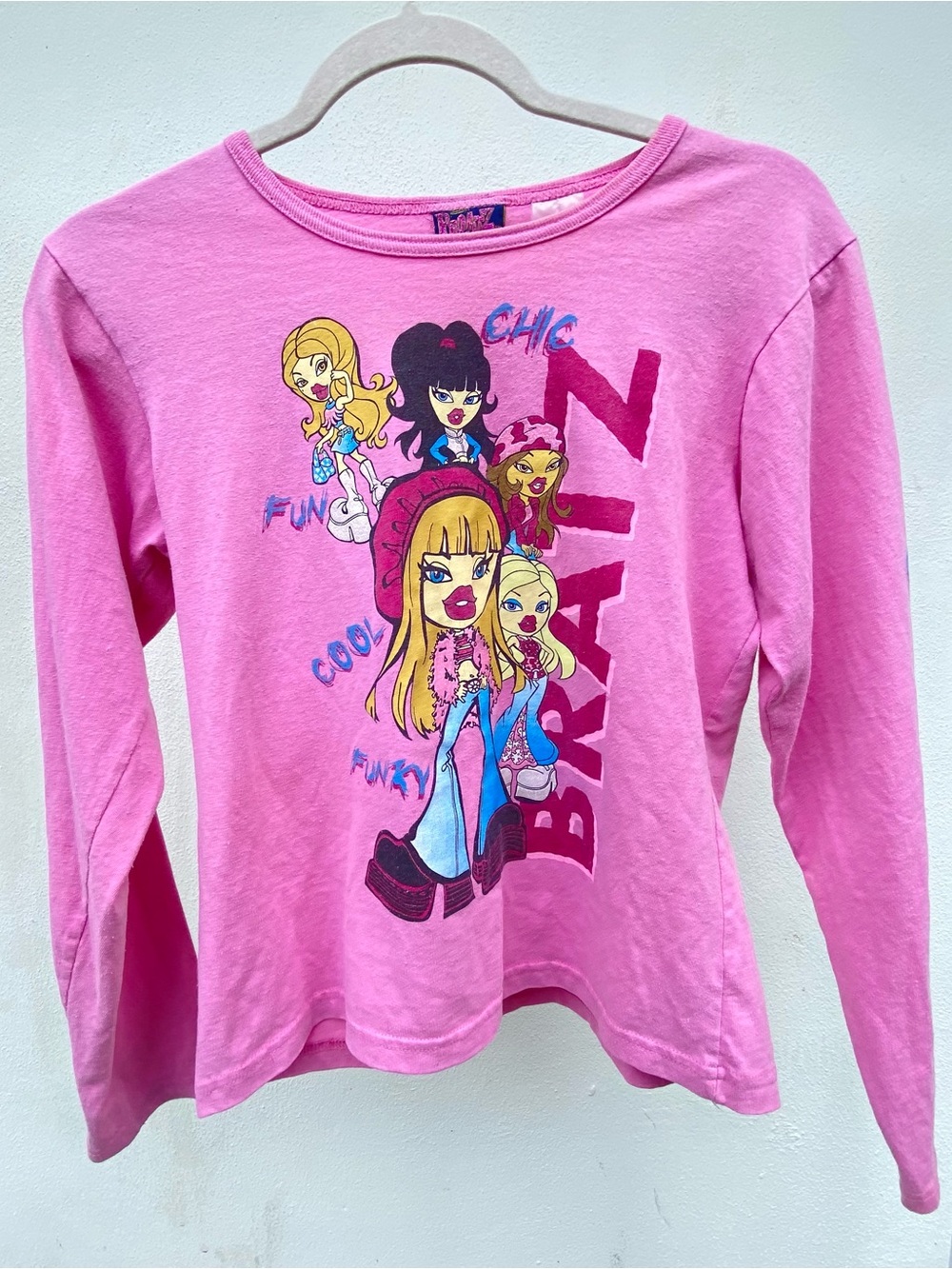 Y2K RARE Official Bratz Pink Graphic Long Sleeve T-shirt Size Small